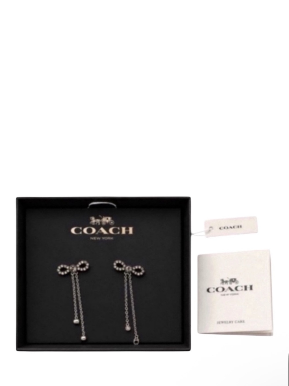 Coach Bow Earrings